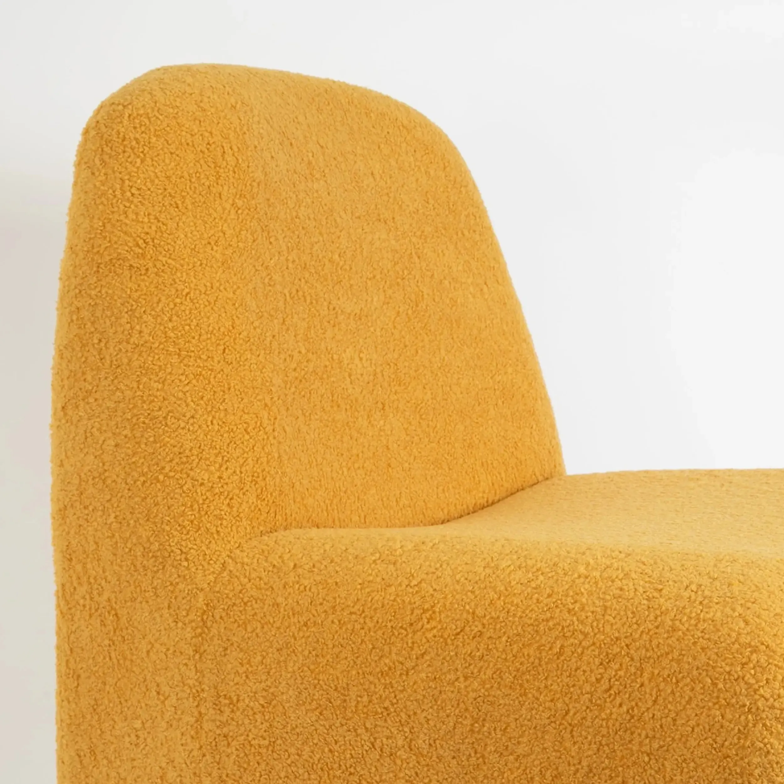 Sling Boucle Lounge Chair Mustard | GigiandTom Cheap