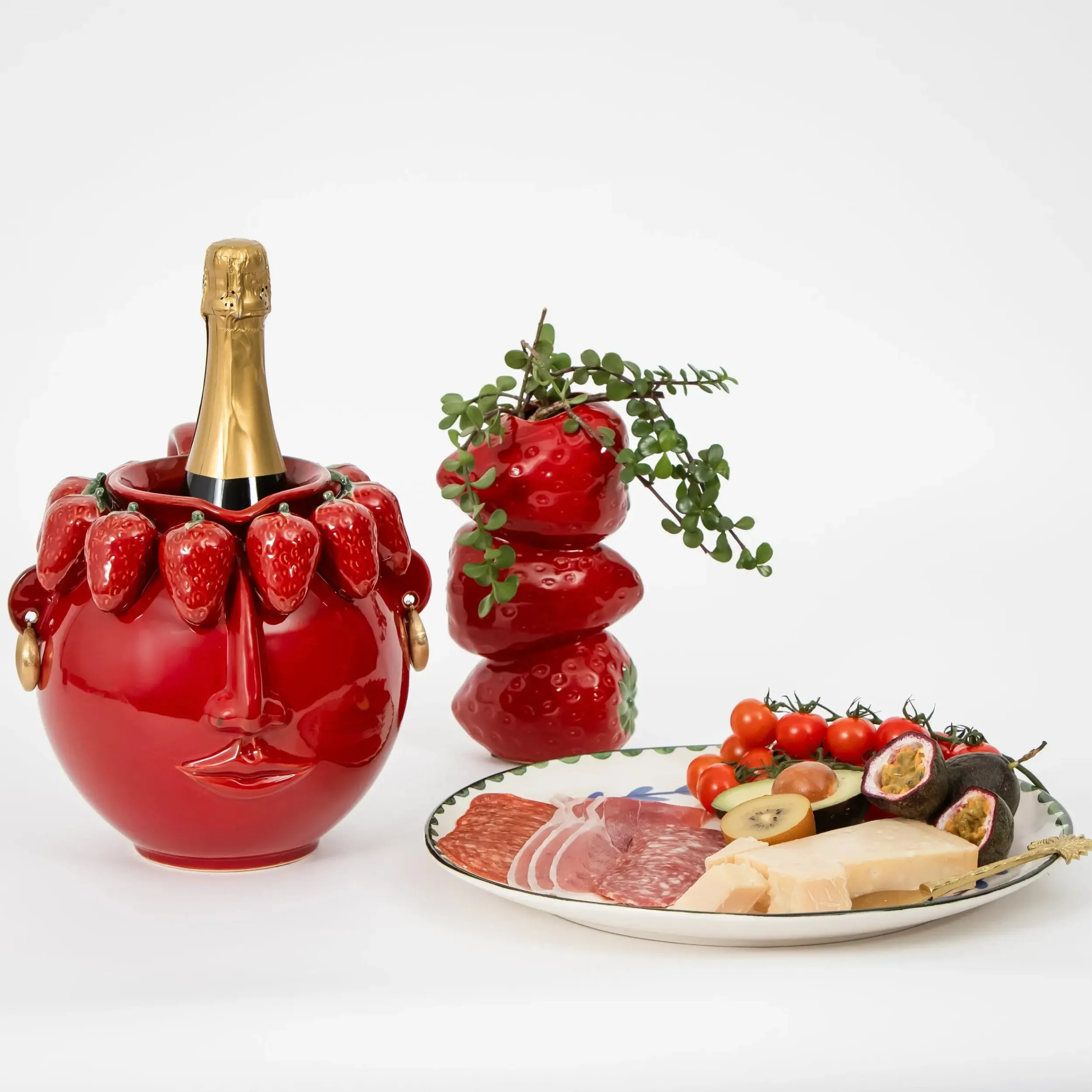 Strawberry Girl Ceramic Pitcher | GigiandTom Flash Sale