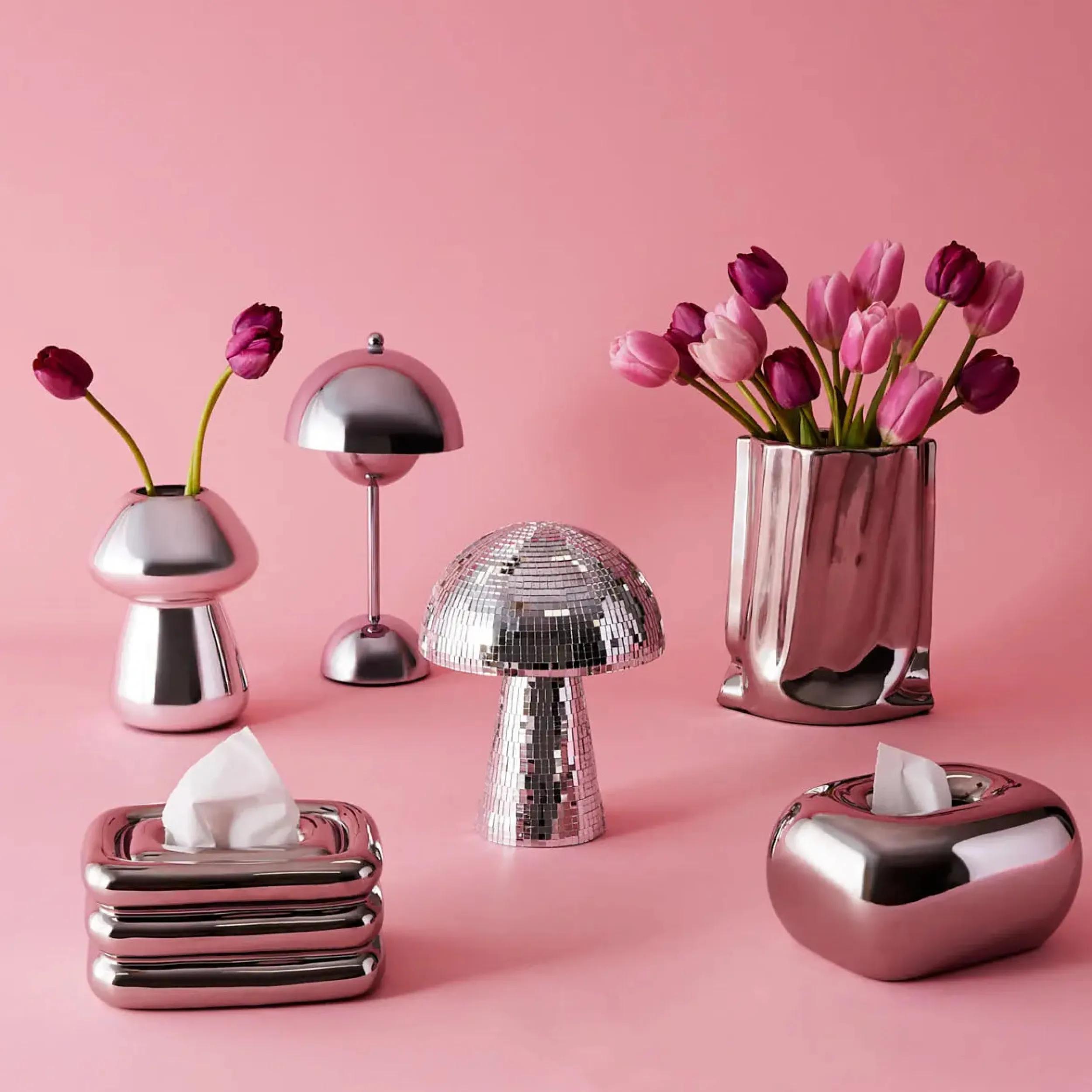 Touch Mushroom Lamp Chrome | GigiandTom Hot