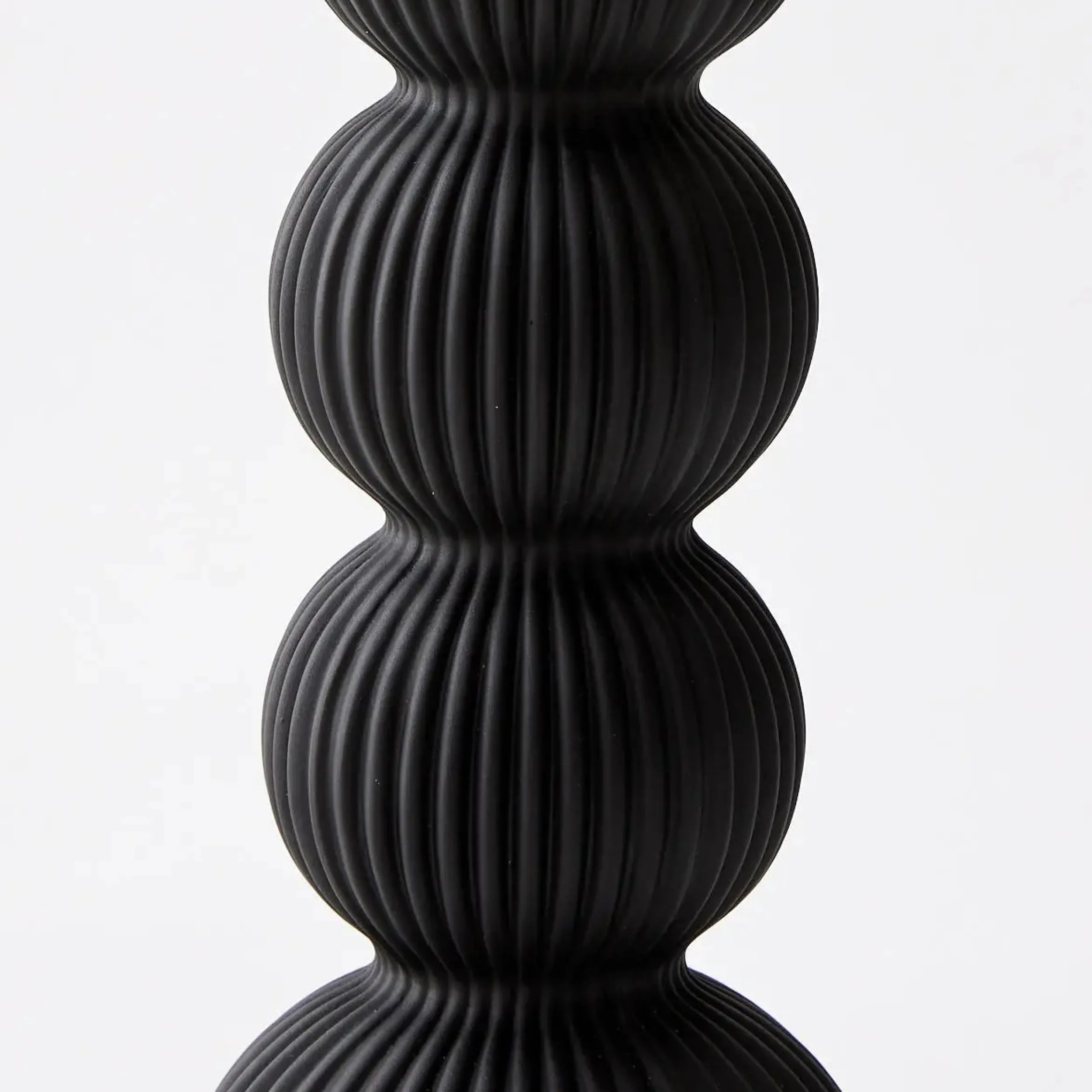 Tower Ceramic Taper Candle Holder Black | GigiandTom Cheap