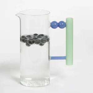 Zigsaw Glass Drink Pitcher Clear/Green | GigiandTom Clearance